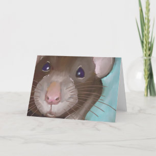 Cute Rat Card