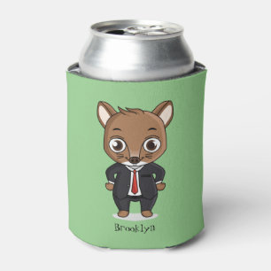 Cute rat cartoon illustration can cooler