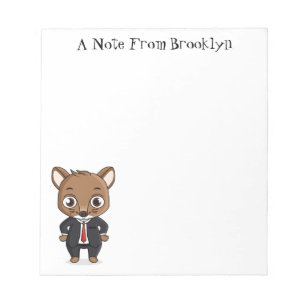 Cute rat cartoon illustration notepad