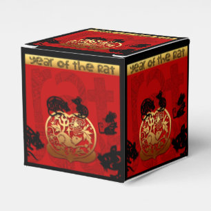 Cute Rat Chinese Year Zodiac Birthday CCFB Favour Box