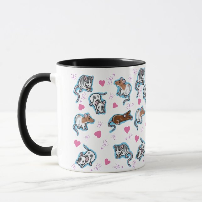 Cute Rat Coffee Mug (Left)