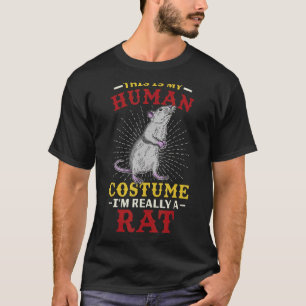 Cute Rat Domestic Rat Rodent Mouse Pet Biology 26 T-Shirt