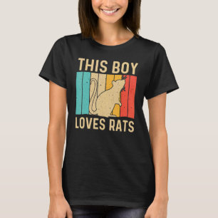 Cute Rat For Boys Kids Mouse Rat  River Rat Pet Ro T-Shirt