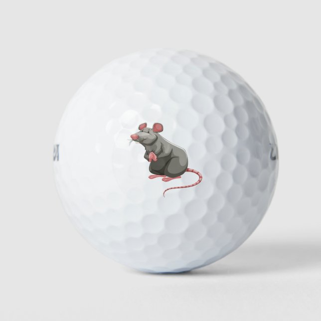 Cute rat golf balls (Front)