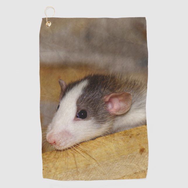 Cute Rat Golf Towel (Front)