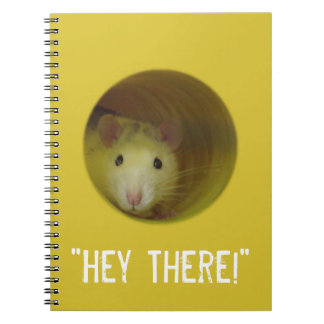 Cute Rat in a Hole Funny Animal Notebook