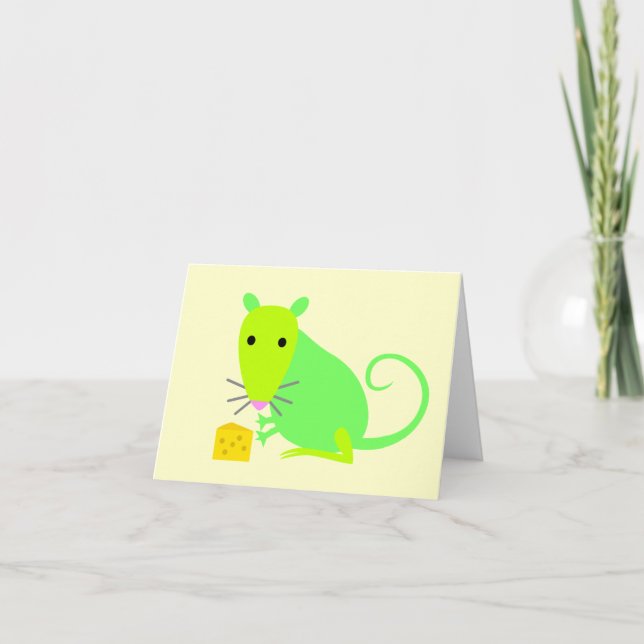 Cute Rat Notecard (Front)