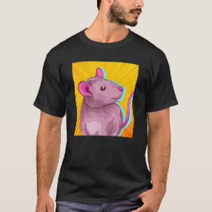 Cute Rat Owner Rodent Animal Pet Retro Rat T-Shirt