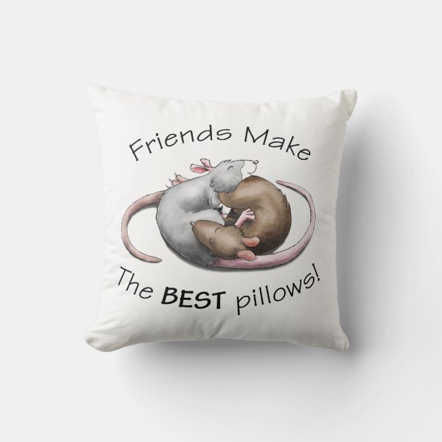Cute Rat Pillow (Front)