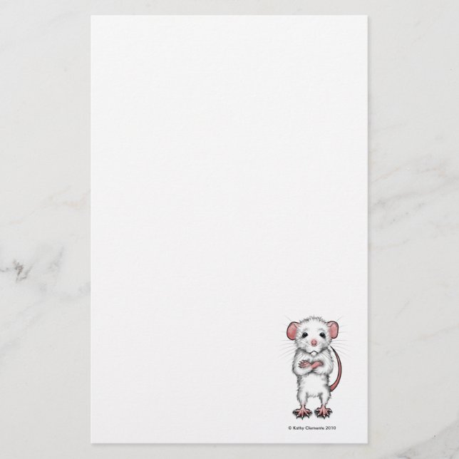 Cute Rat stationery (Front)