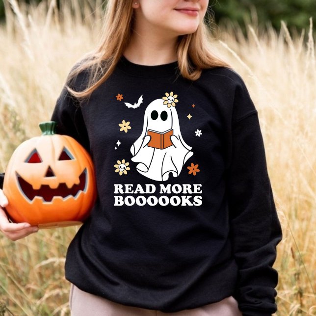 Cute Read More Books Daisy Halloween Sweatshirt (Creator Uploaded)
