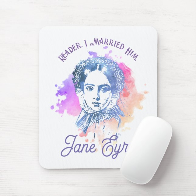 Cute Reader I Married Him Jane Eyre Portrait Mouse Pad (With Mouse)