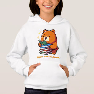 Cute Reading Bear with Books Kawaii
