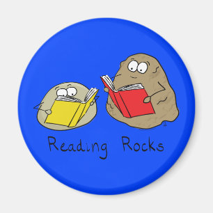 Cute Reading Books Library Kids Cartoon Magnet