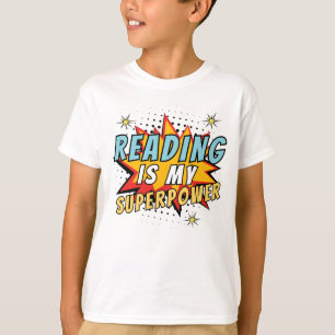 Cute Reading is my Superpower Kid's T-Shirt