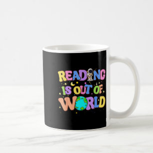 Cute reading is out of this world space books coffee mug
