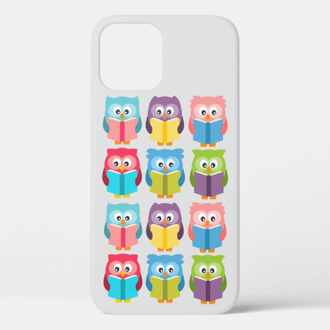 Cute reading owls Case-Mate iPhone case (Back)