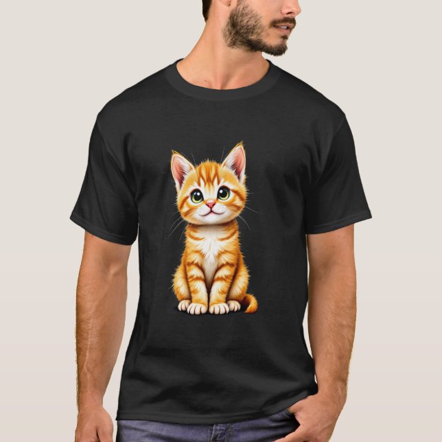 Cute realistic kitten T-Shirt (Front)