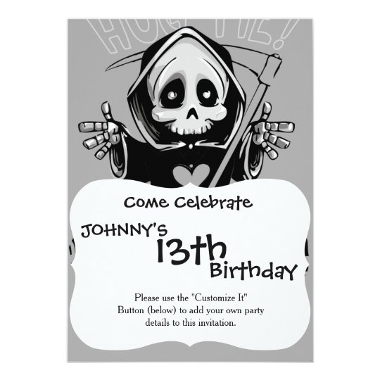Cute reaper-baby reaper-cartoon reaper-baby grim card