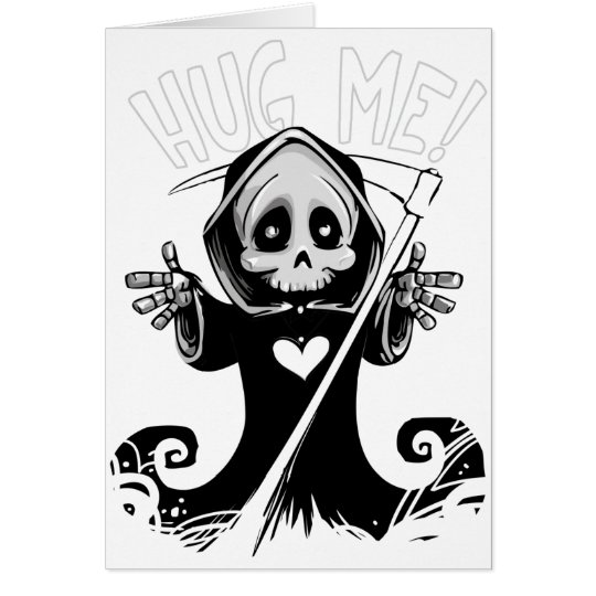 Cute reaper-baby reaper-cartoon reaper-baby grim card