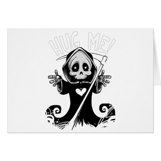 Cute reaper-baby reaper-cartoon reaper-baby grim card