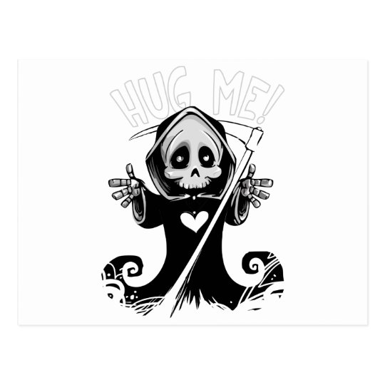 Cute reaper-baby reaper-cartoon reaper-baby grim postcard