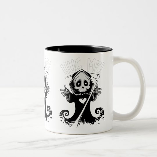 Cute reaper-baby reaper-cartoon reaper-baby grim Two-Tone coffee mug