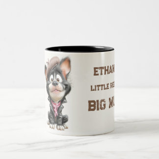 Cute Rebel PuppyPersonalized Kids Mug