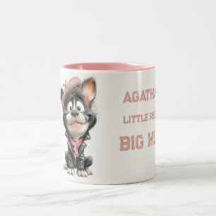 Cute Rebel PuppyPersonalized Kids Mug