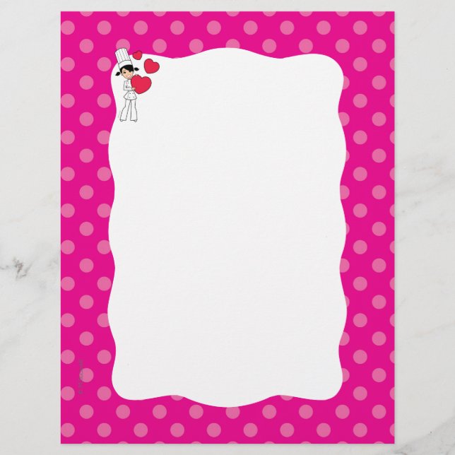 Cute Recipe Pages for Binders (Front)