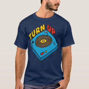 Cute Record Turntable Doodle T-Shirt