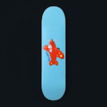 Cute red aeroplane flying cartoon illustration skateboard<br><div class="desc">This cute red aeroplane is drawn in cute cartoon illustration style. Perfect for flights of fancy!</div>