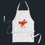 Cute red aeroplane flying cartoon illustration standard apron<br><div class="desc">This cute red aeroplane is drawn in cute cartoon illustration style. Perfect for flights of fancy!</div>