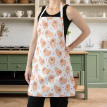 Cute Red And White Pomeranian Pet Apron<br><div class="desc">Cute Red And White Pomeranian Pet Apron</div>