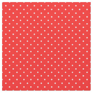 Cute red background and white dots adorable xmas fabric
