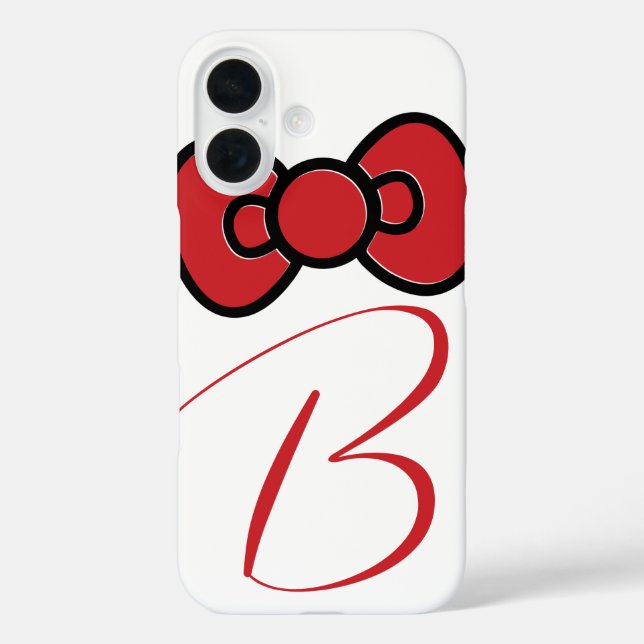 Cute Red Bow Whimsical  Case-Mate iPhone Case (Back)