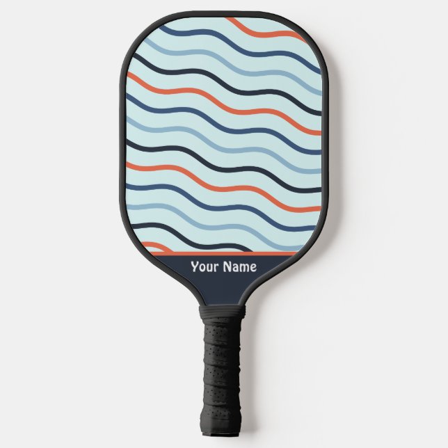 Cute Red Brick Pattern Sport Pickleball Paddle (Back)