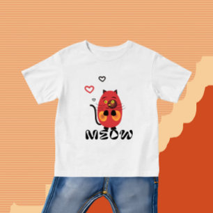 Cute red cat baby T-Shirt