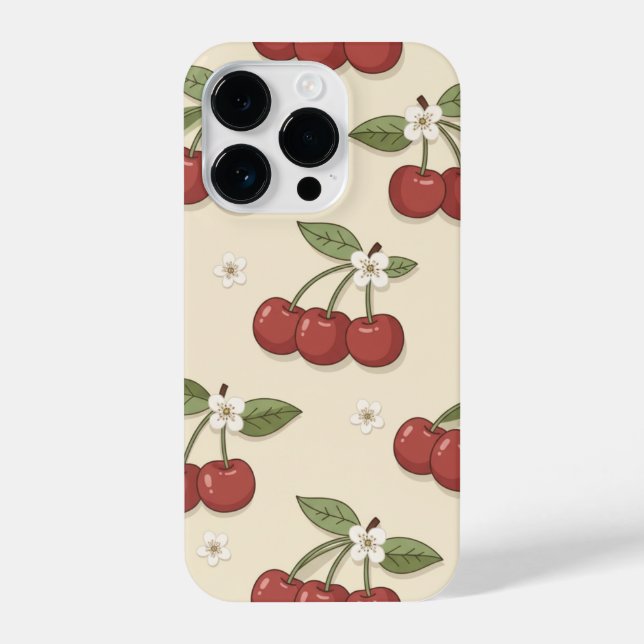 Cute Red Cherry Blossom Phone Case  (Back)