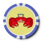 Cute red crab cartoon illustration