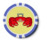 Cute red crab cartoon illustration