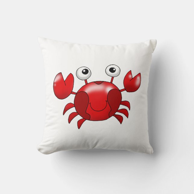 Cute red crab cushion (Front)