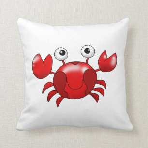 Cute red crab cushion