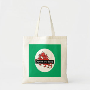 Cute Red Dragon Budget Tote Bag to Personalise