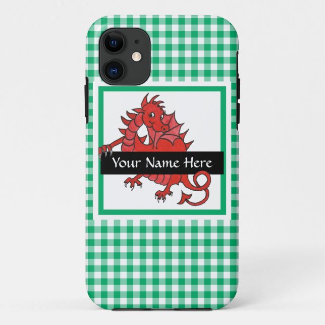 Cute Red Dragon iPhone 5/5s Case to Personalise (Back)