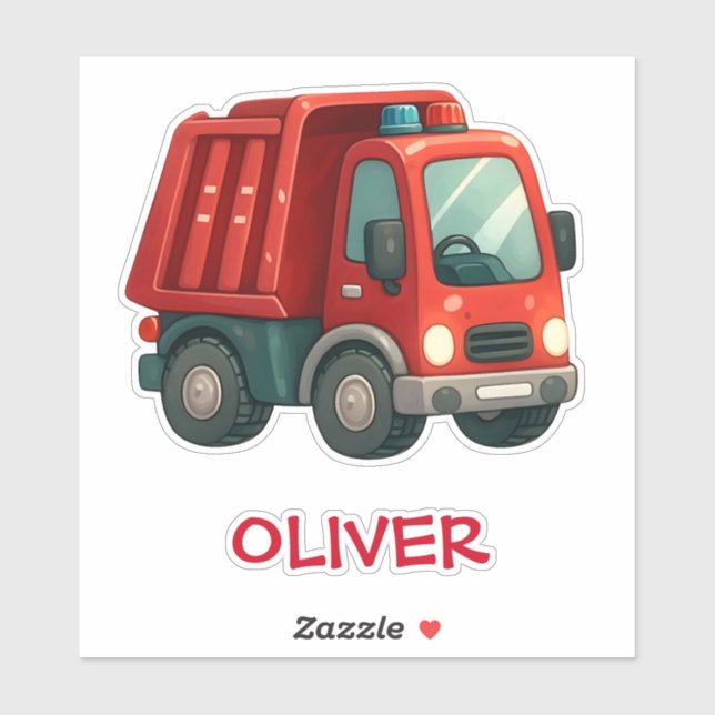 Cute Red Dump Truck (Sheet)