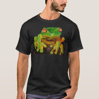 Cute Red Eyed Tropical Tree Frog Cut Out T-Shirt