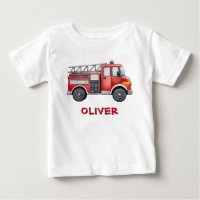 Cute Red Firetruck