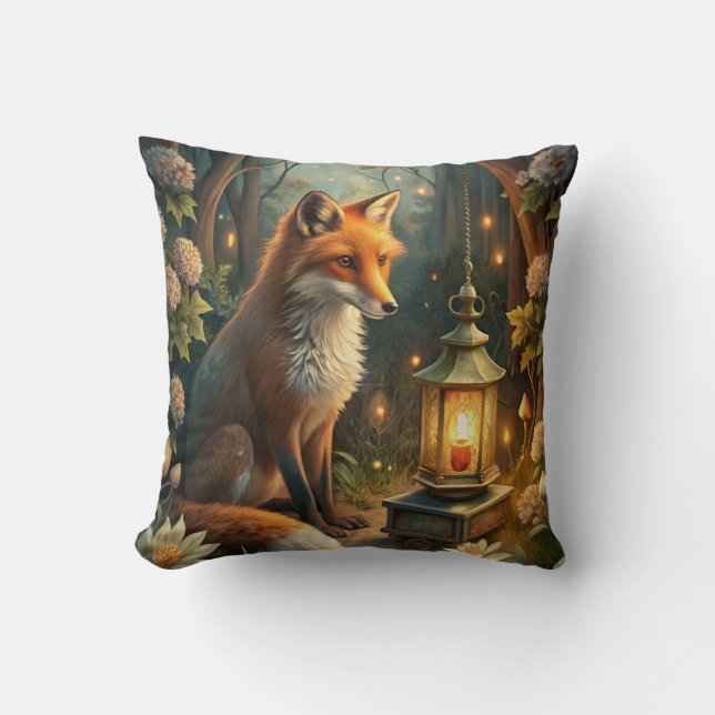 Cute Red Fox Cushion (Front)