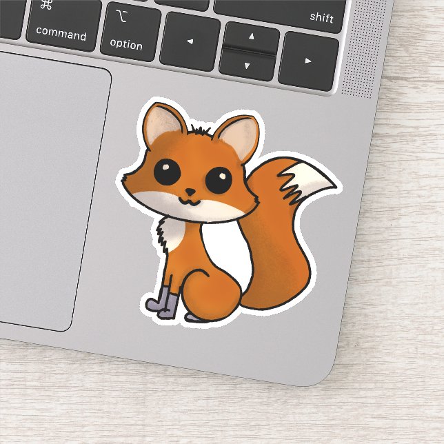 Cute Red Fox Kawaii Style (Detail)